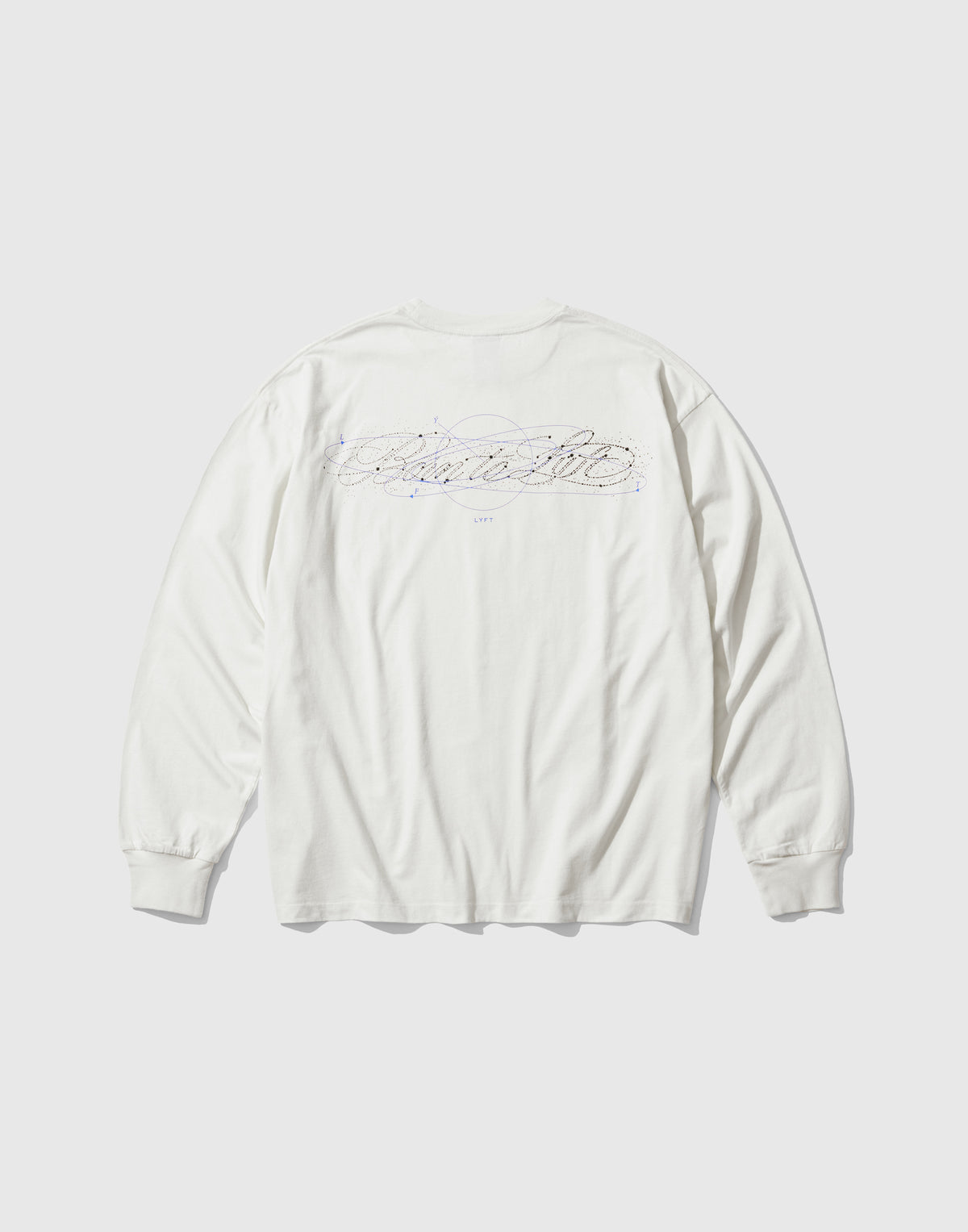 Orbit Script Logo Vintage Long Sleeve T-Shirt - Ivory