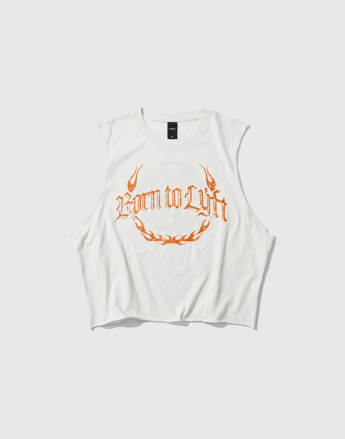 Plate Fire Graphic Vintage Box Tanktop - White