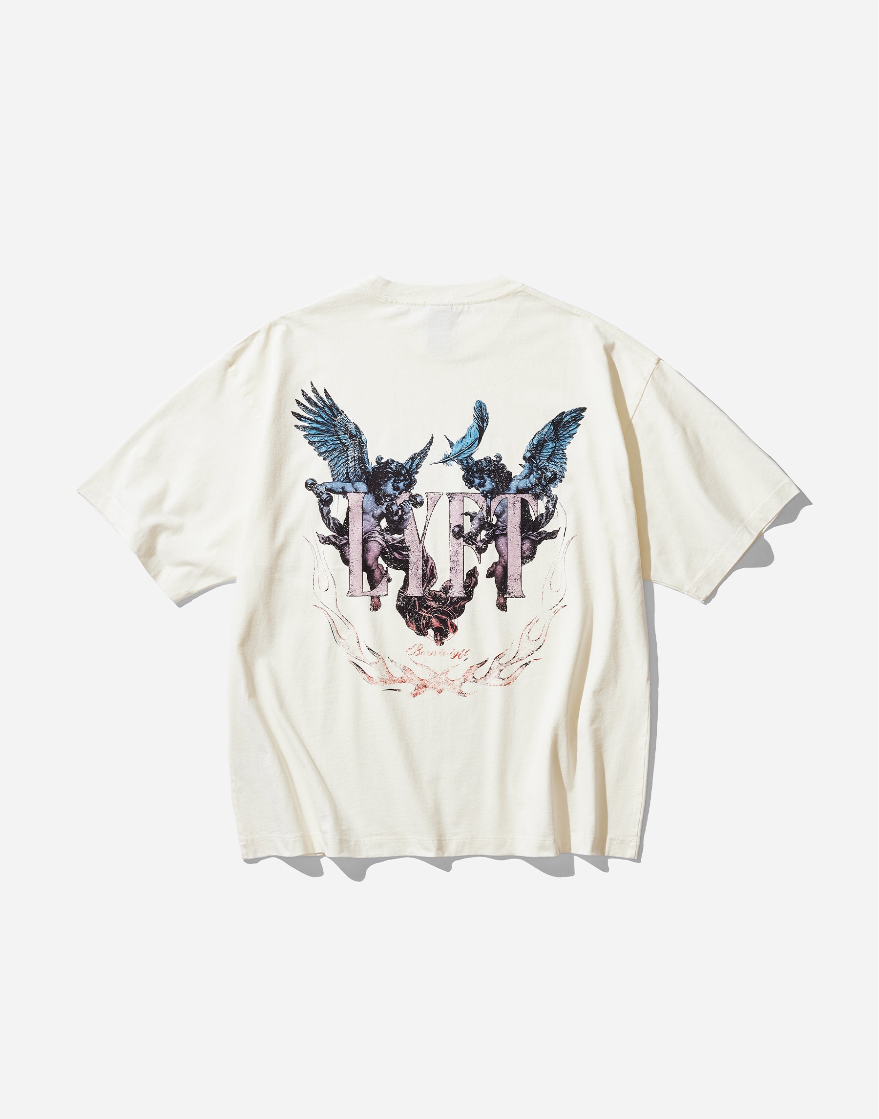 Angel Graphic Vintage Big T-Shirt - Ivory – LÝFT