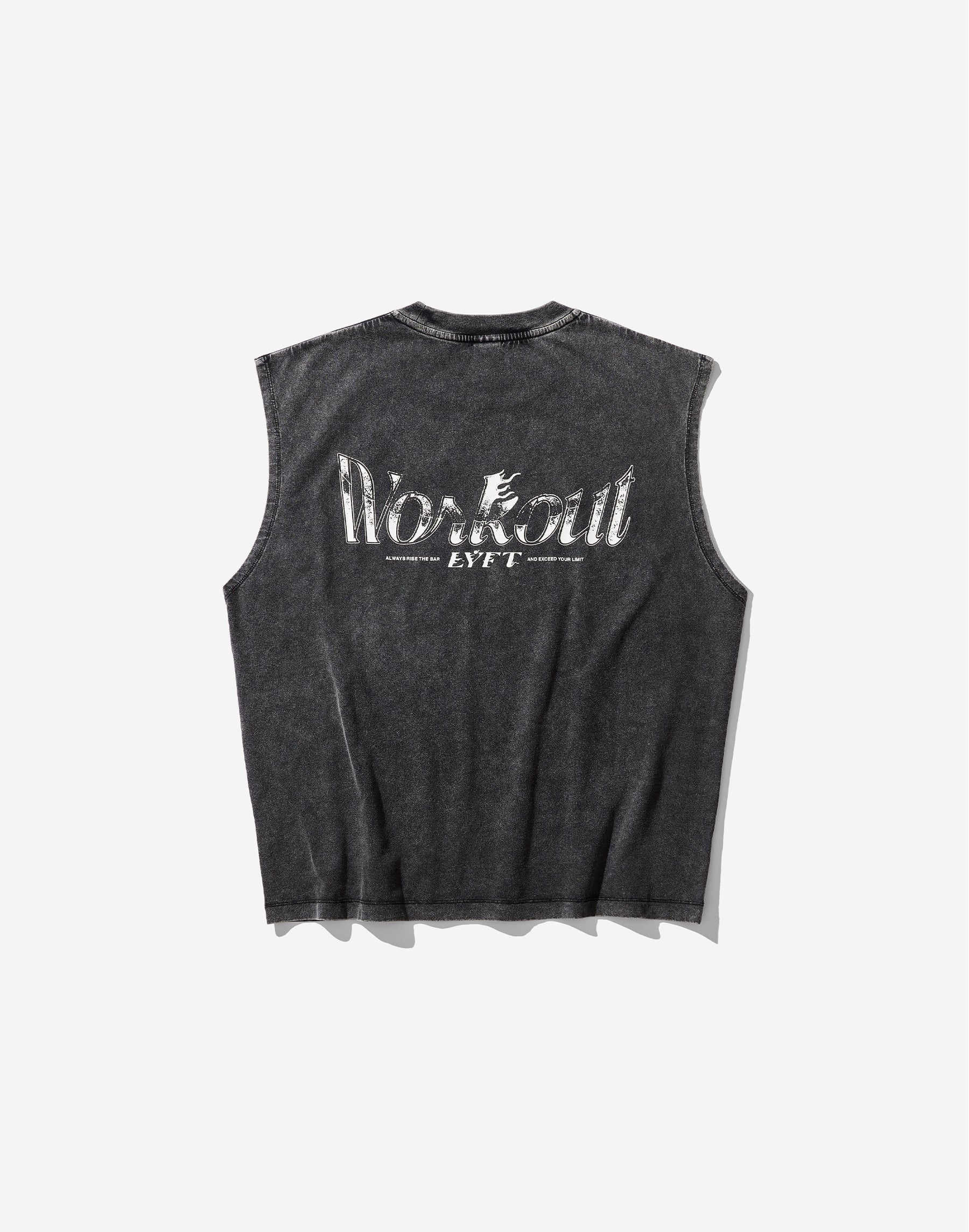 Work Out Graphic Vintage Tanktop - Black – LÝFT