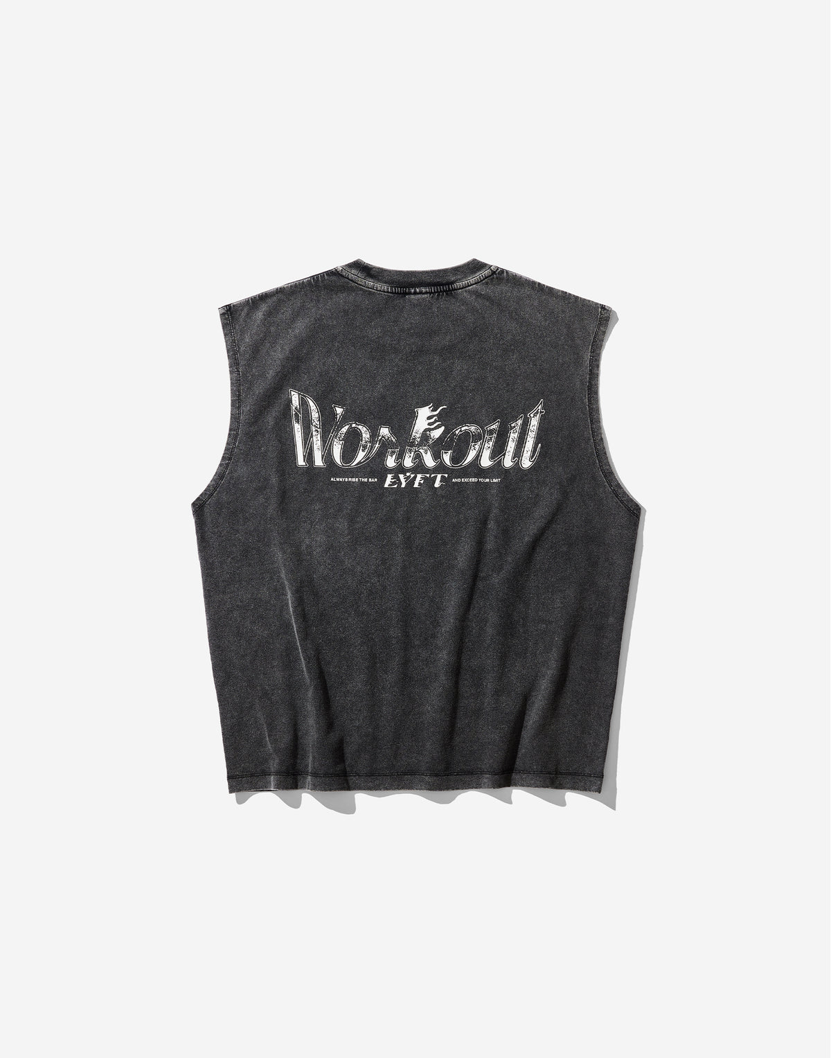 Work Out Graphic Vintage Tanktop - Black