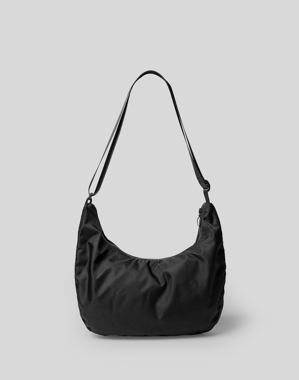 Half Moon Nylon Bag - Black