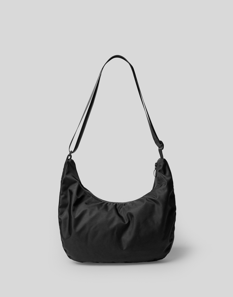 Half Moon Nylon Bag - Black