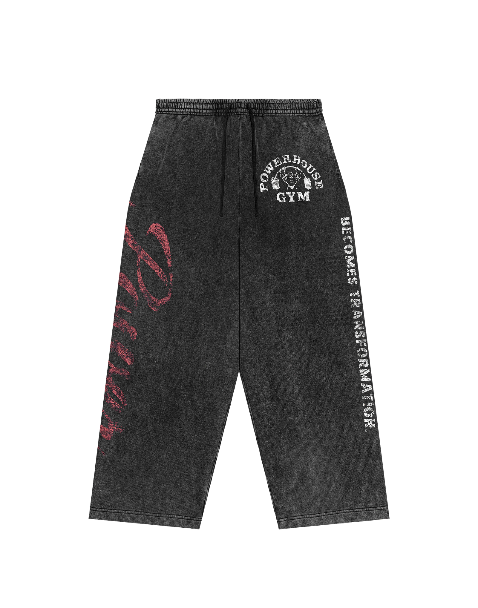 LÝFT × Power House Gym Vintage Sweat Pants - Black