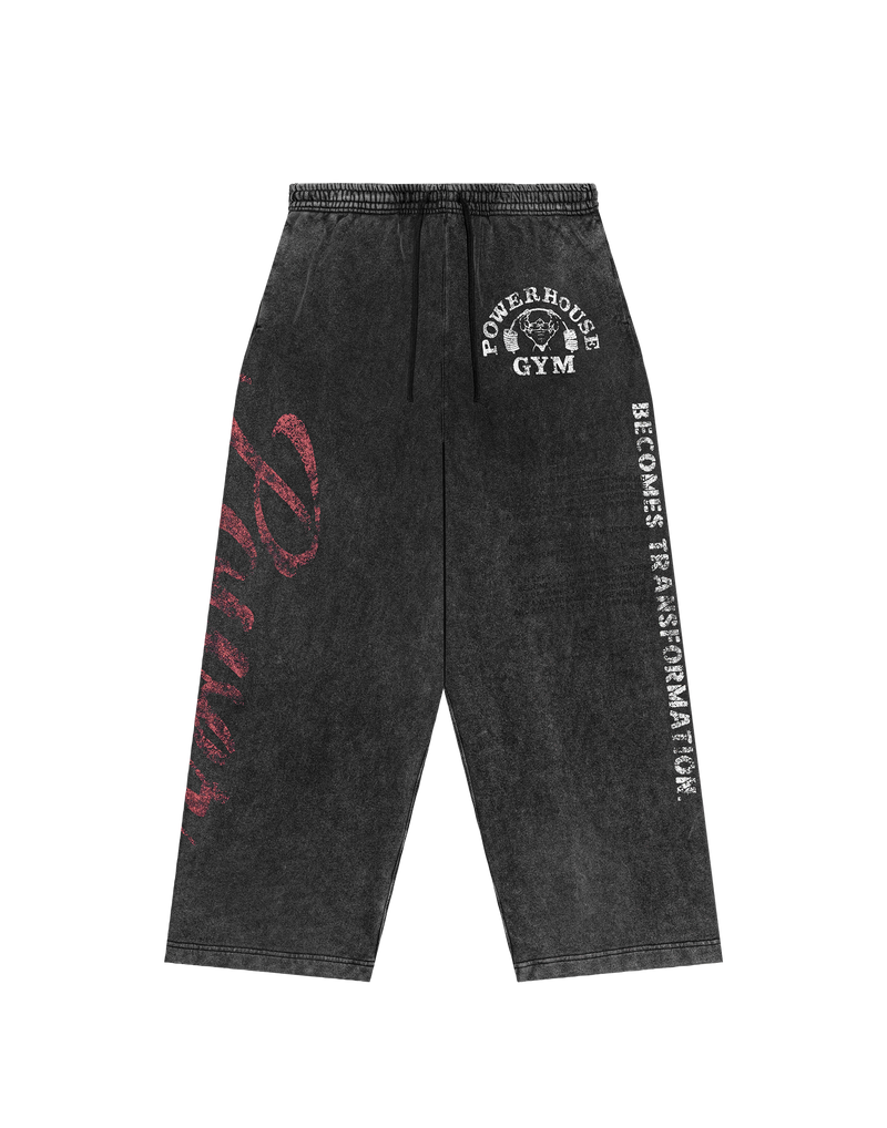 LÝFT × Power House Gym Vintage Sweat Pants - Black