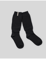 Thick Knit Loose Socks - Black