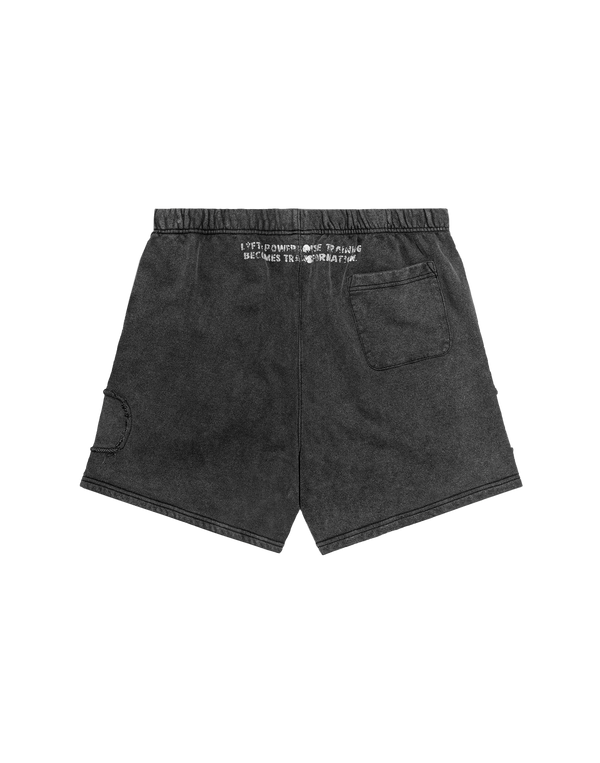 LÝFT × Power House Gym Vintage Sweat Shorts - Black