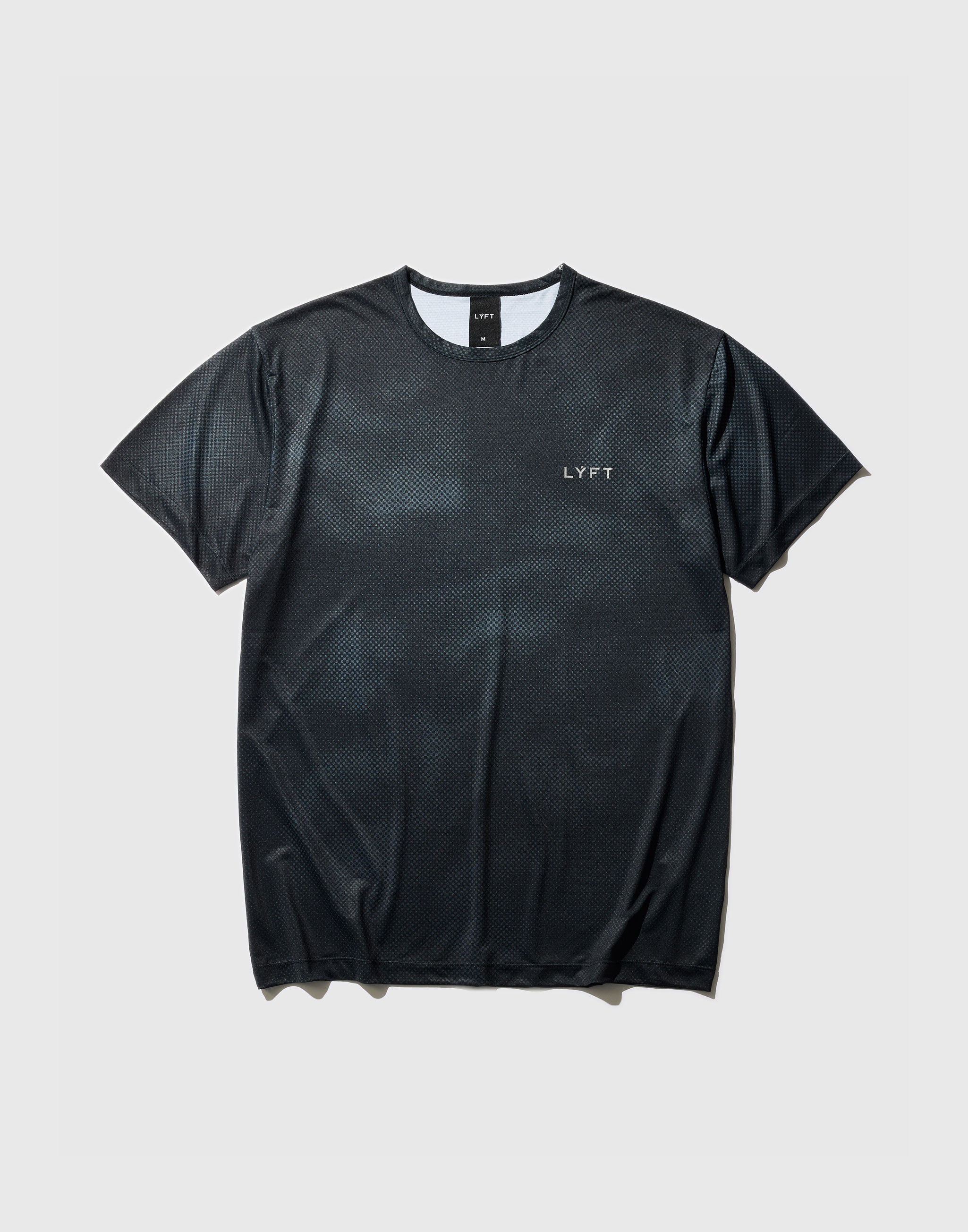 LÝFT Allover Print Standard Stretch T-Shirt - Black