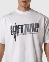 LÝFT ONE Graphic Big T-Shirt - White