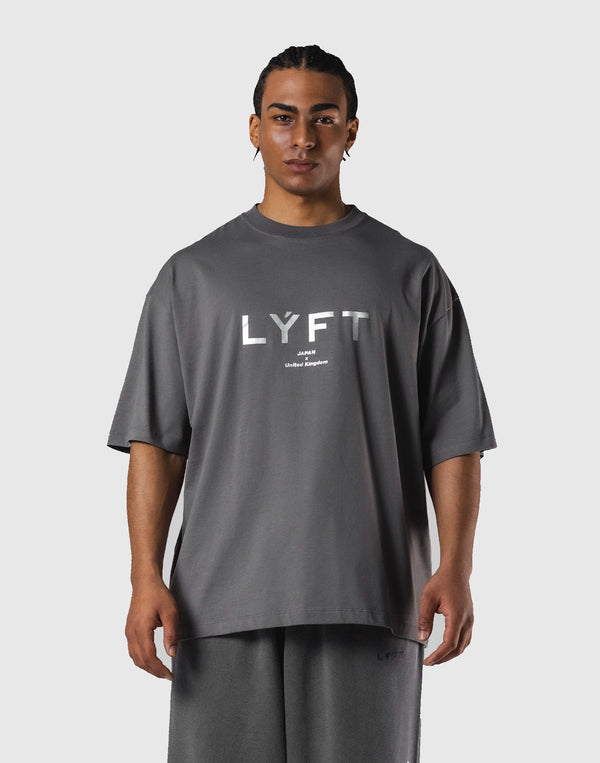 LÝFT Logo Big T-Shirt V.2 - D.Grey
