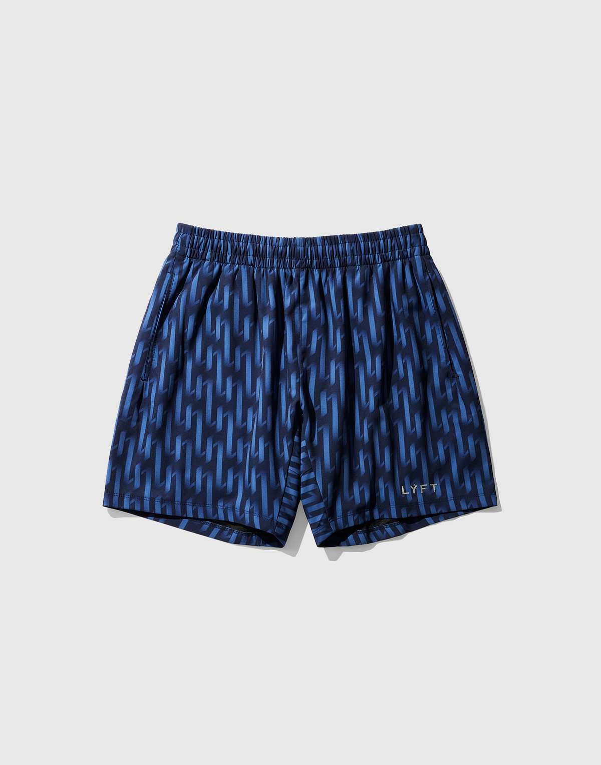 LÝFT All Print Stretch Shorts - Blue