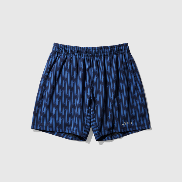 LÝFT All Print Stretch Shorts - Blue LÝFT All Print Stretch Shorts - Blue