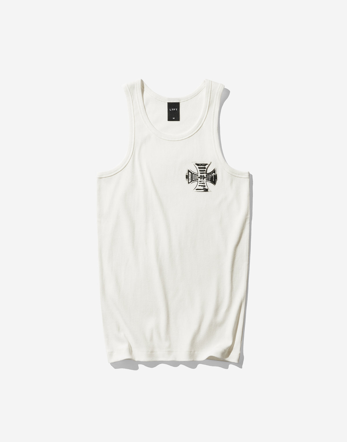 Iron Cross Logo Rib Tanktop - White