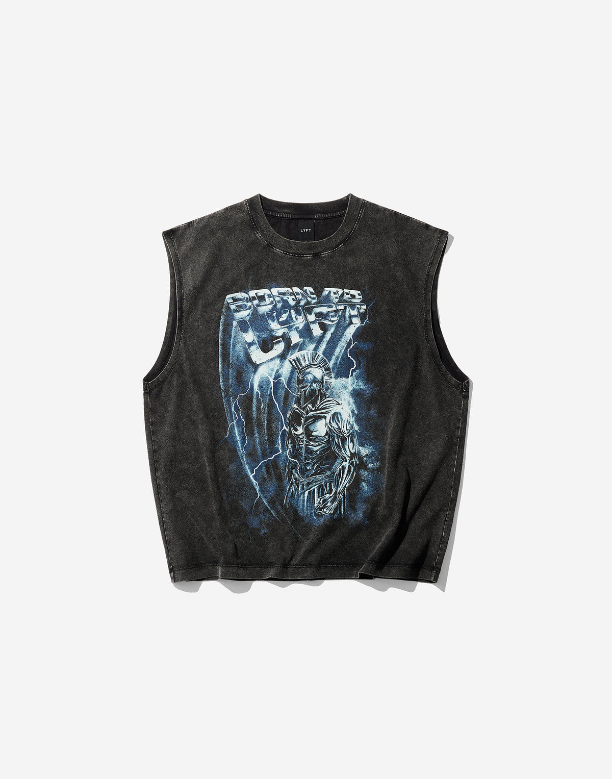Warrior Graphic Vintage Tanktop - Black