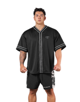 LÝFT Mesh Baseball Shirt - Black LÝFT Mesh Baseball Shirt - Black