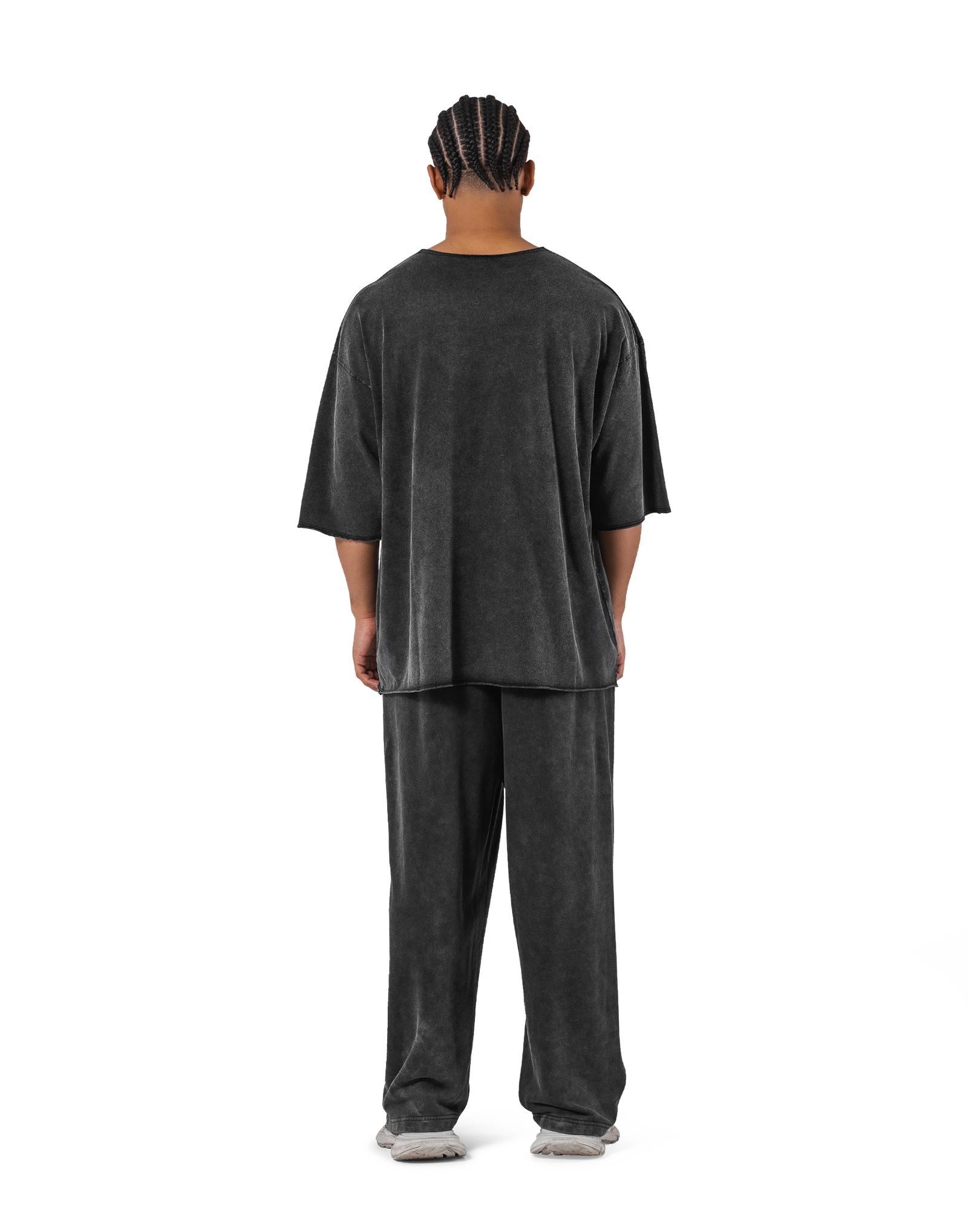 One Point Cut-Off Vintage Extra Big T-Shirt - Black – LÝFT