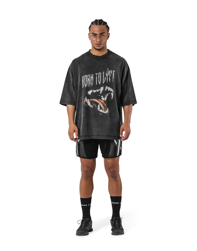 Fang Graphic Vintage Extra Big T-Shirt - Black – LÝFT Fang Graphic Vintage Extra Big T-Shirt - Black – LÝFT