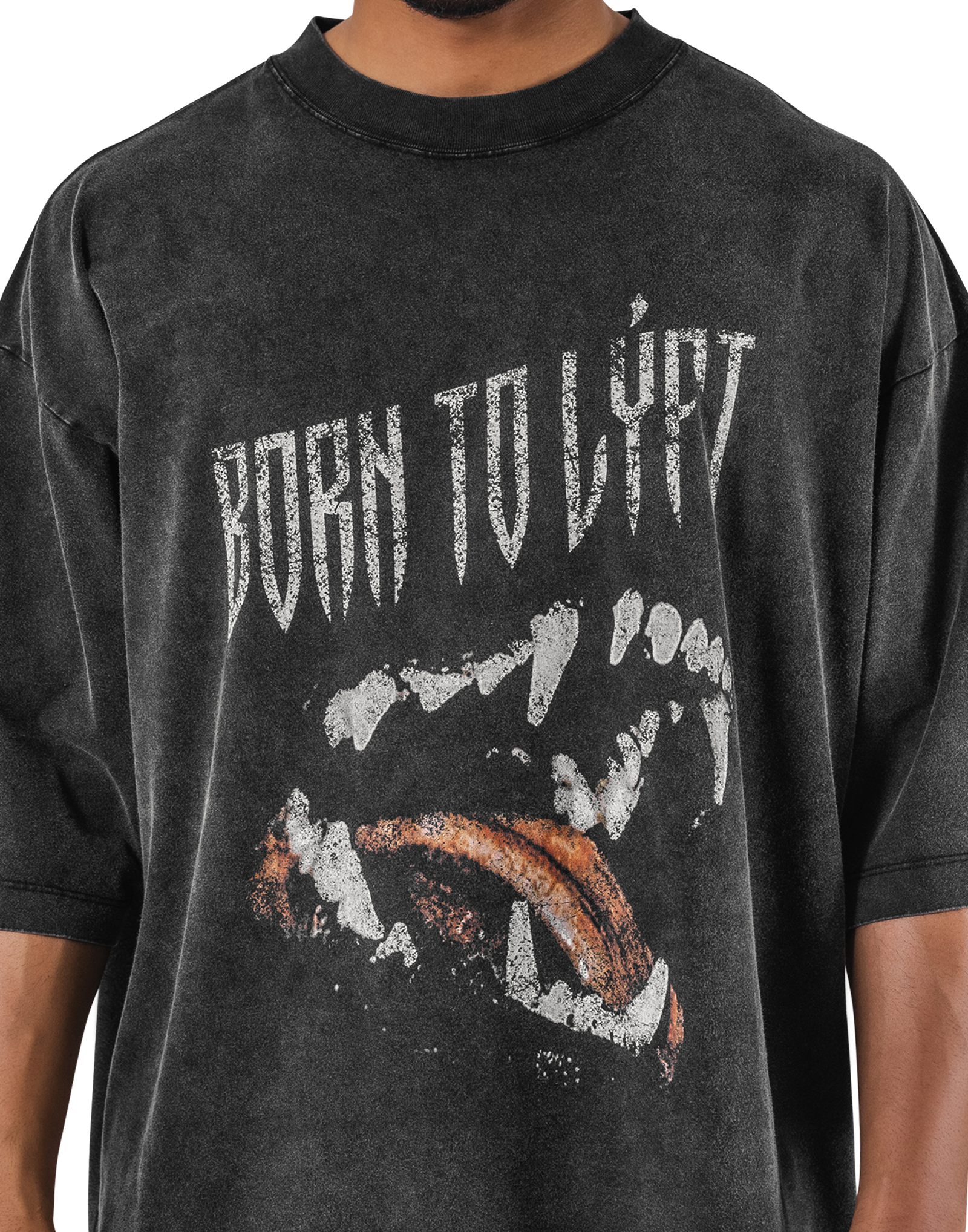 Fang Graphic Vintage Extra Big T-Shirt - Black – LÝFT Fang Graphic Vintage Extra Big T-Shirt - Black – LÝFT