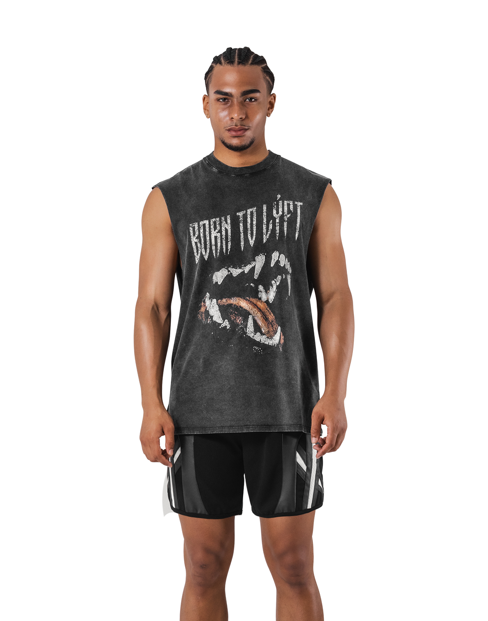 Fang Graphic Vintage Tanktop - Black – LÝFT Fang Graphic Vintage Tanktop - Black – LÝFT