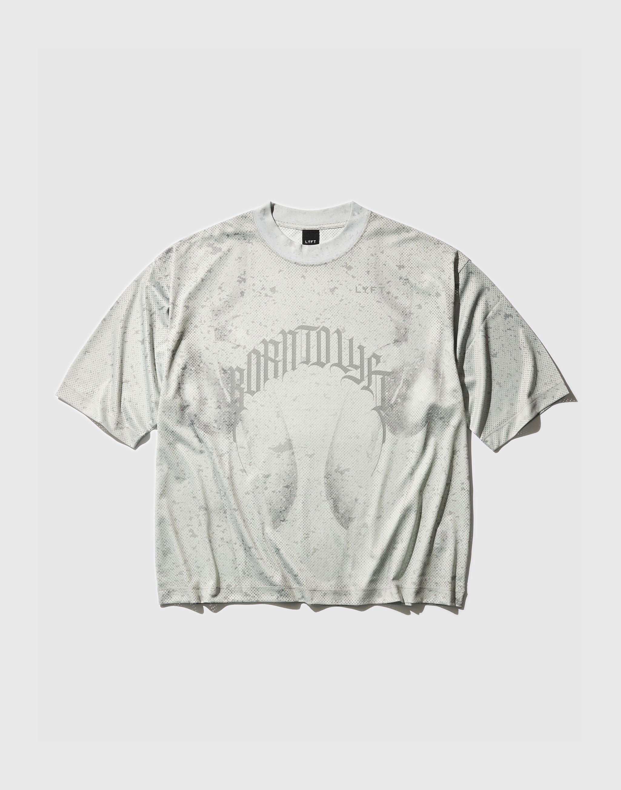 Chain Graphic Extra Big Mesh T-Shirt - D.Grey – LÝFT