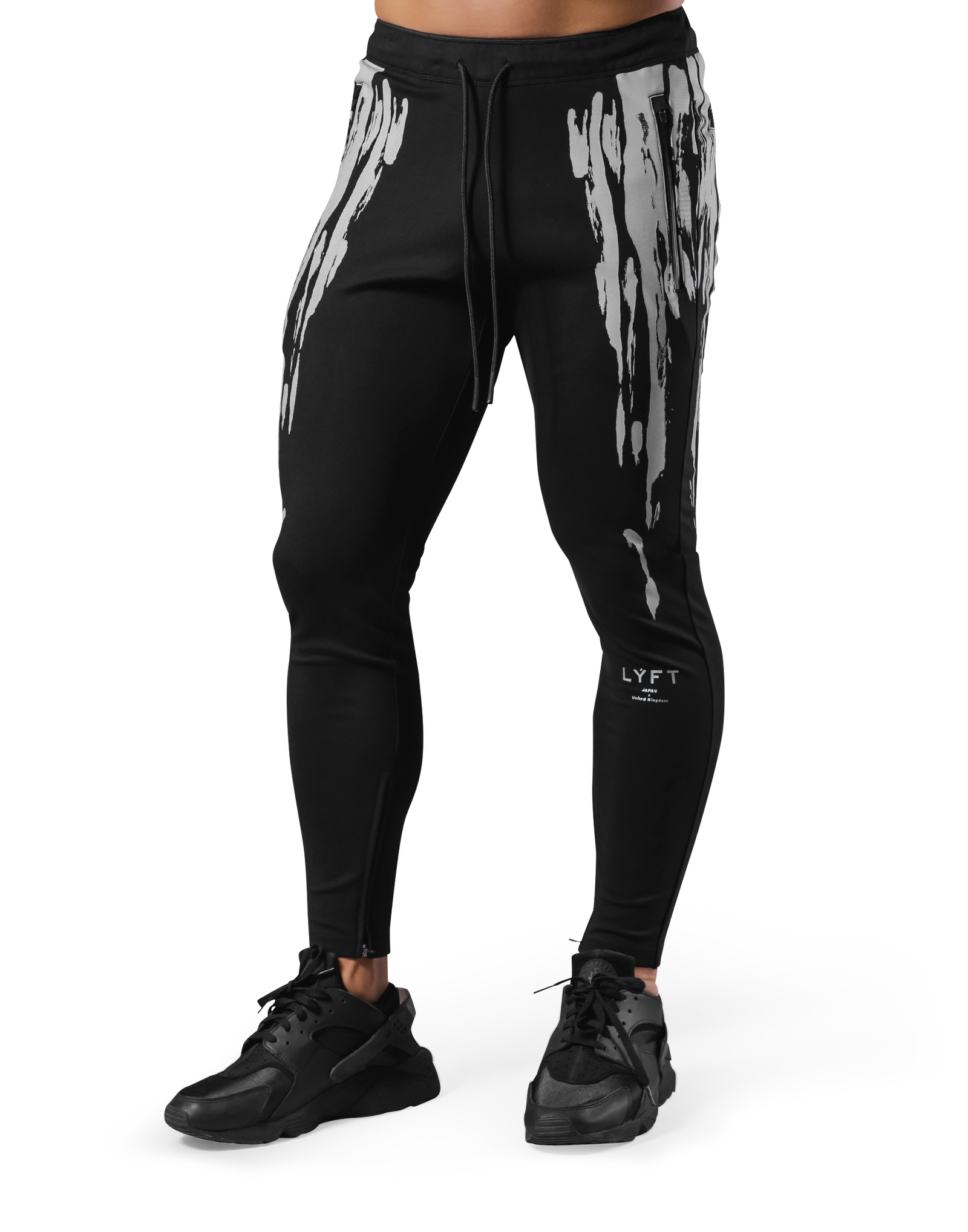 LYFT Splash Paint Stretch Pants ダークグレー Splash Paint LYFT Splash Paint Stretch Pants ダークグレー Splash Paint