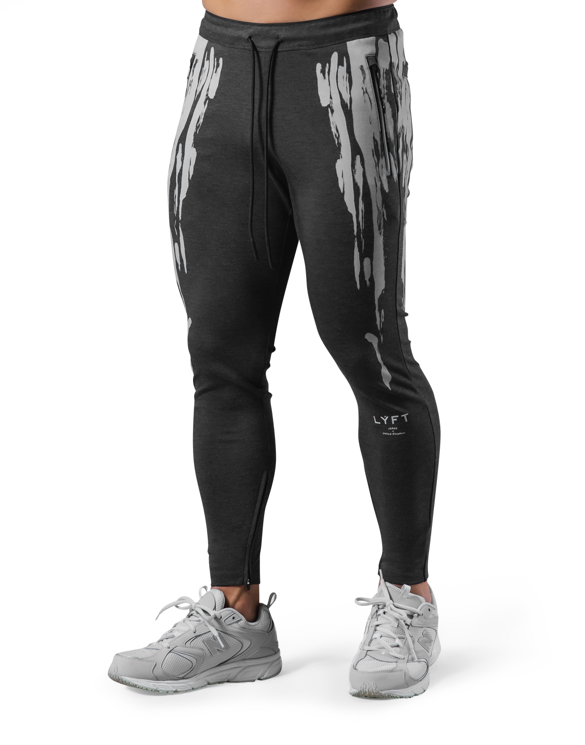 Splash Paint Stretch Pants - Dark grey