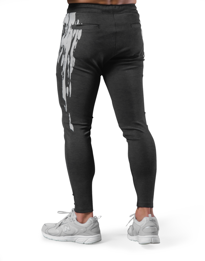 Splash Paint Stretch Pants - Dark grey