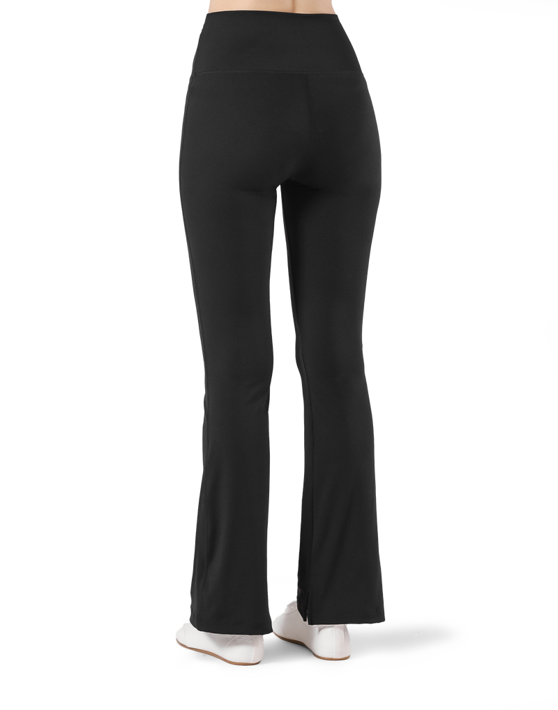 High Rise Flare Leggings - Black