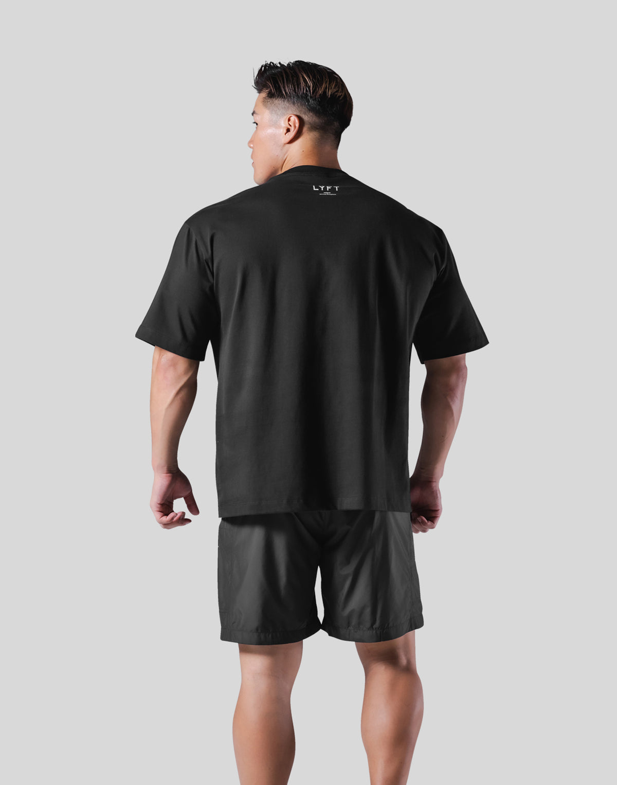 Vintage Dog Graphic Big T-Shirt - Black