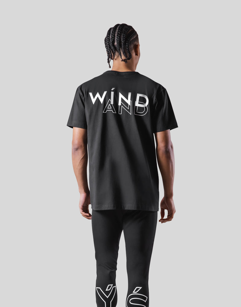 L&Yacute;FT &times; WIND AND SEA Standard T-Shirt - Black