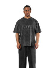 LÝFT Logo Vintage Big T-Shirt V.2 - Black