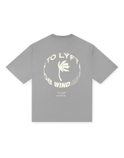 LÝFT × WIND AND SEA Limited Logo Big T-Shirt - Grey