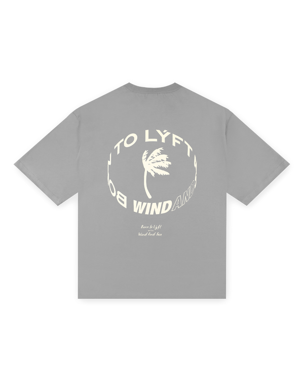 LÝFT × WIND AND SEA Limited Logo Big T-Shirt - Grey