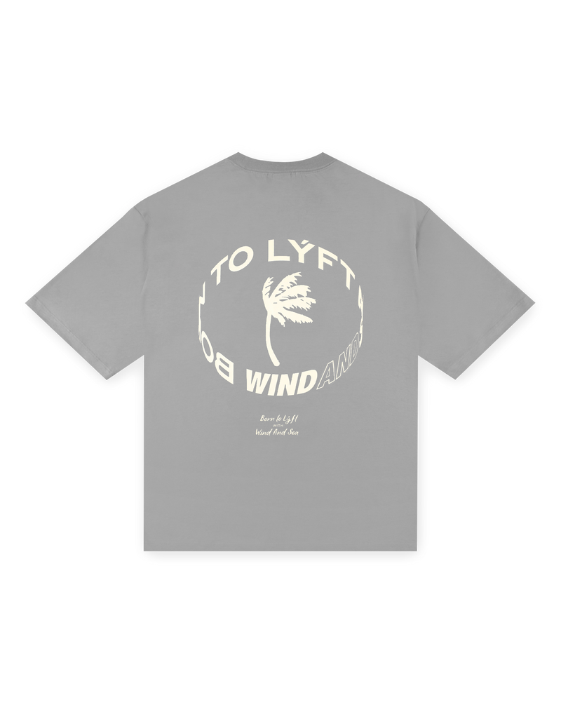 LÝFT × WIND AND SEA Limited Logo Big T-Shirt - Grey