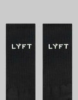 LÝFT Logo Standard Socks - Black