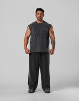 Vintage Statue Y Graphic Vintage Tanktop - Black