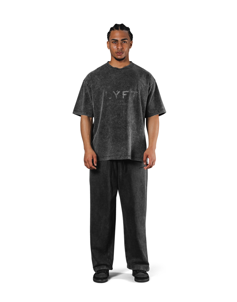 LÝFT Logo Vintage Big T-Shirt V.2 - Black