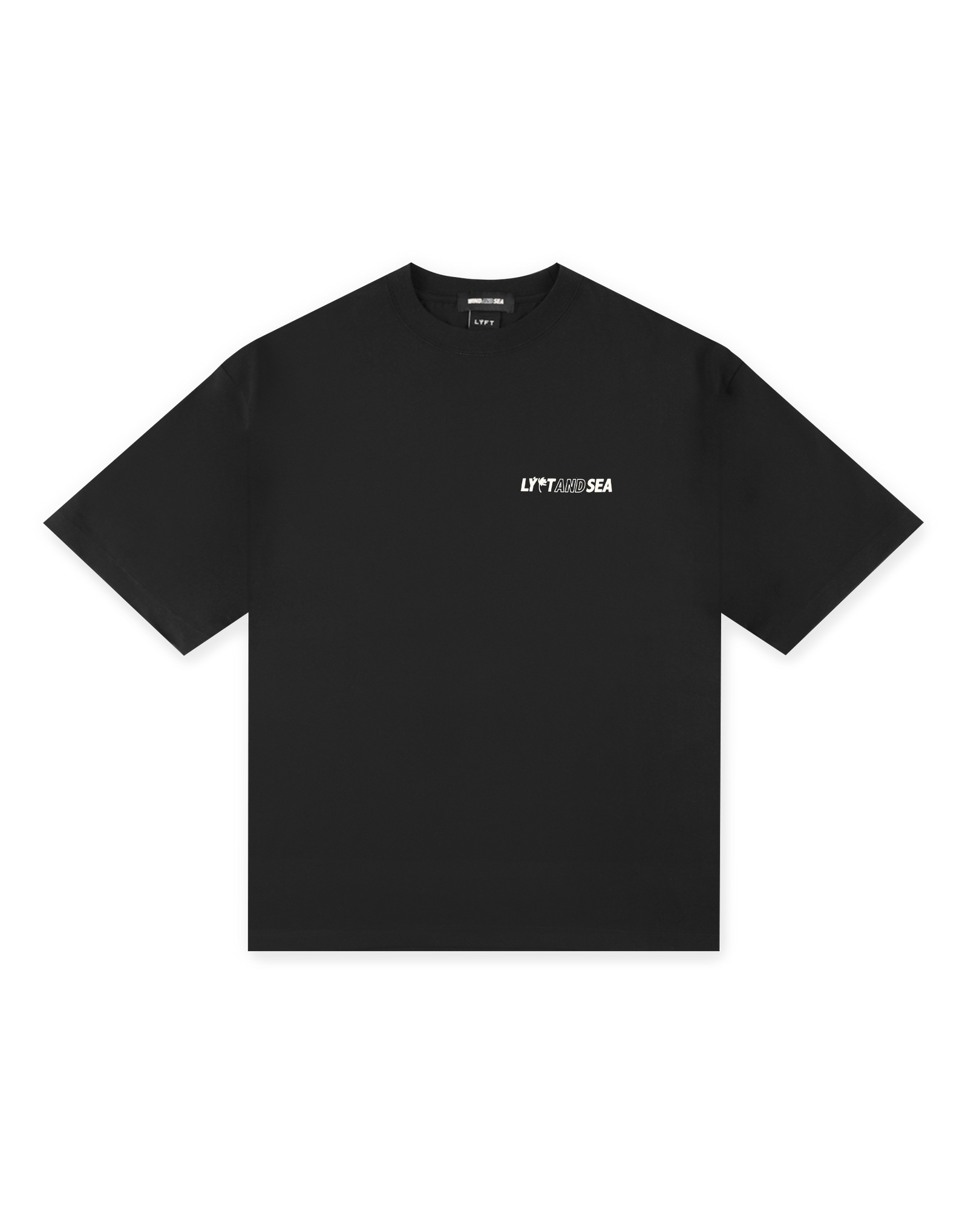 LÝFT × WIND AND SEA Limited Logo Big T-Shirt - Black