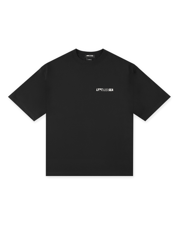 LÝFT × WIND AND SEA Limited Logo Big T-Shirt - Black