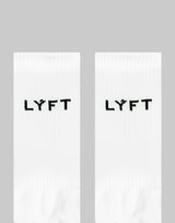 LÝFT Logo Standard Socks - White