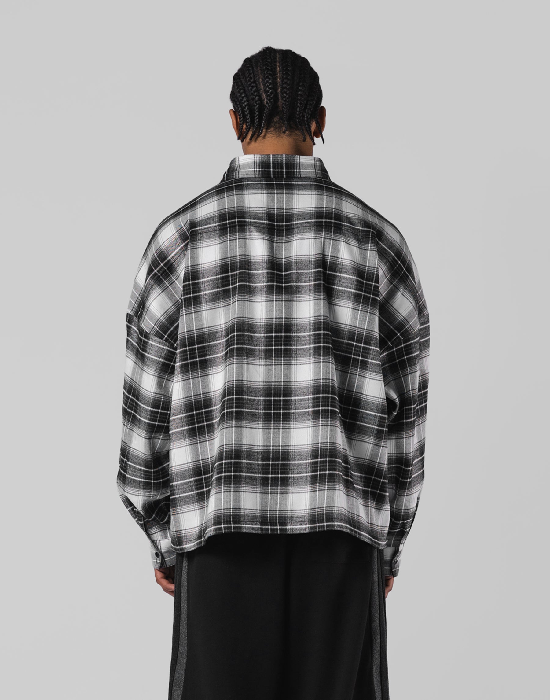 リフト LYFT オーバーサイズ ネルシャツ ブラック ホワイト XL Script Logo Oversize Check Shirt - Black – LÝFT
