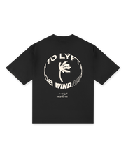 LÝFT × WIND AND SEA Limited Logo Big T-Shirt - Black