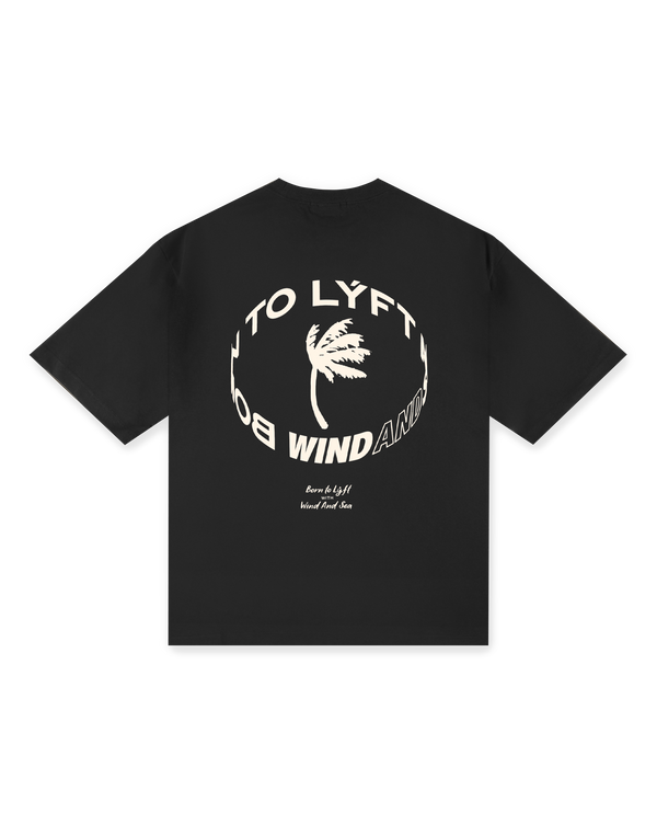 LÝFT × WIND AND SEA Limited Logo Big T-Shirt - Black