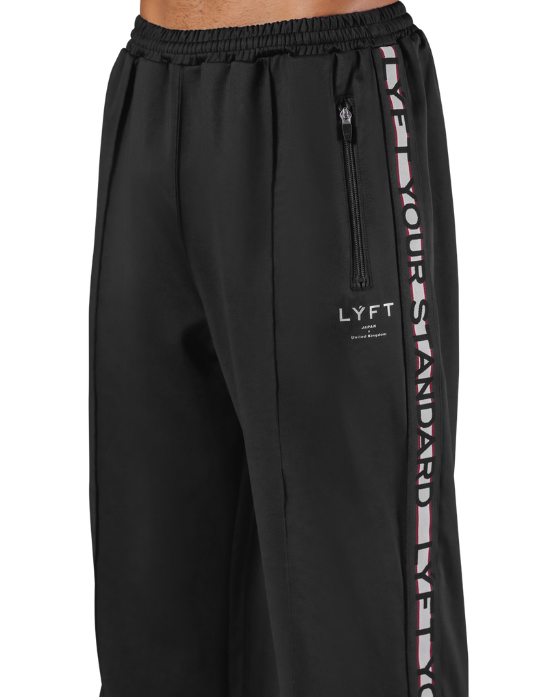 LYFT VINTAGE SWEAT WIDE LINE PANTS BLACK LYFT VINTAGE SWEAT WIDE LINE PANTS BLACK
