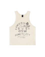 LÝFT × Power House Gym Vintage Relax Tanktop - Ivory