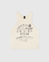 LÝFT × Power House Gym Vintage Relax Tanktop - Ivory