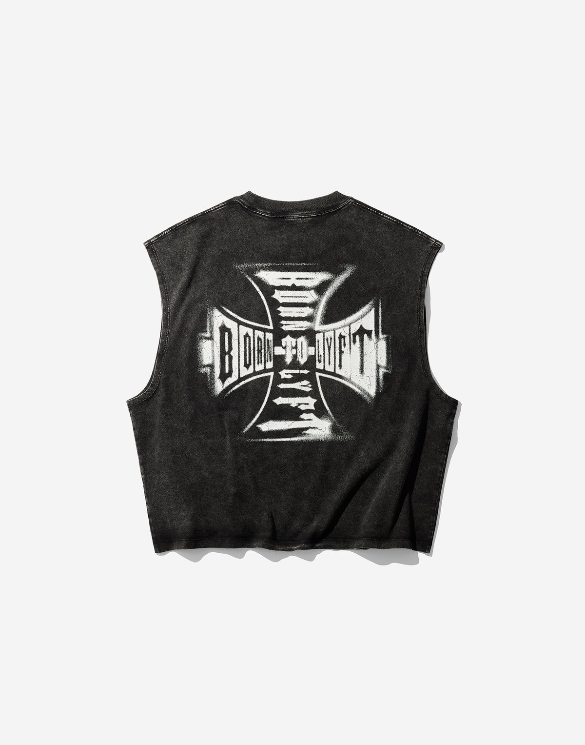 Iron Cross Logo Vintage Tanktop - Black