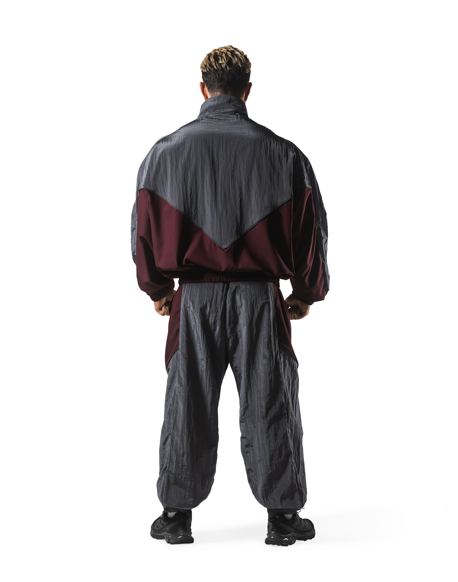 V-Form Oversize Track Jacket - D.Grey – LÝFT