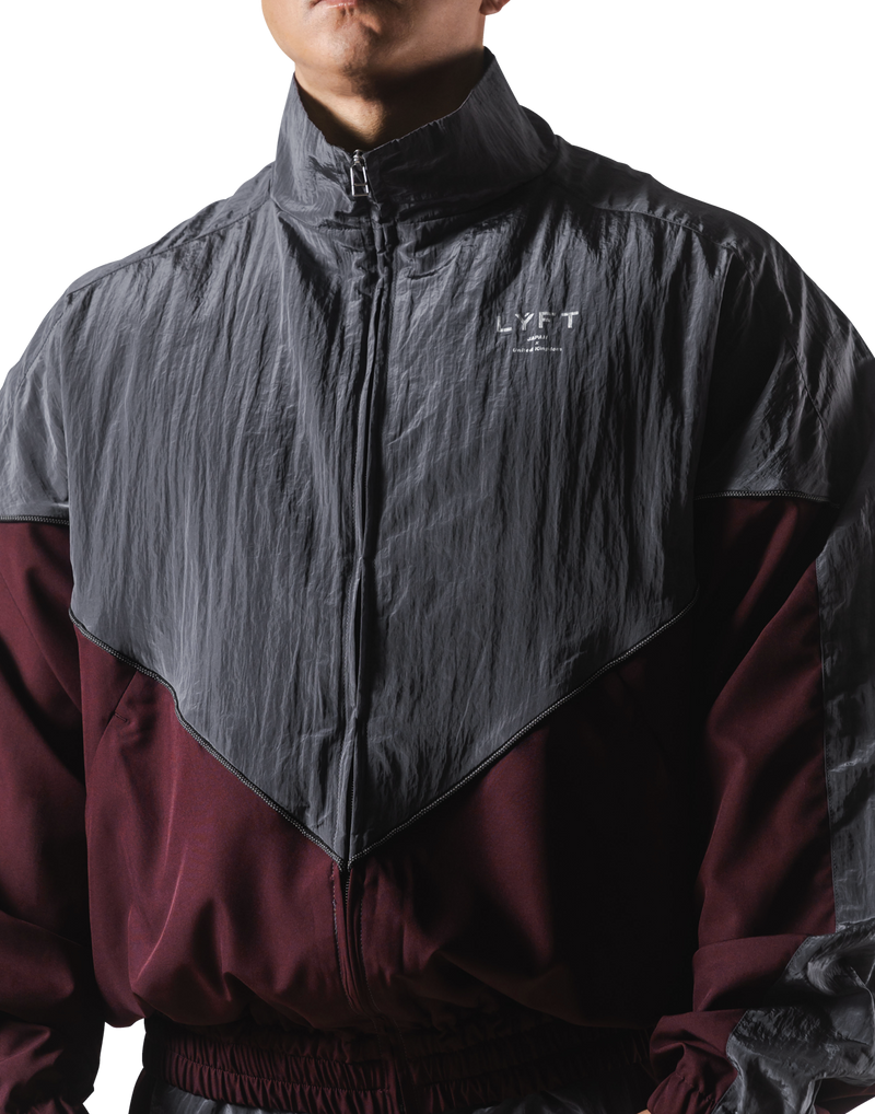 V-Form Oversize Track Jacket - D.Grey