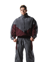 V-Form Oversize Track Jacket - D.Grey